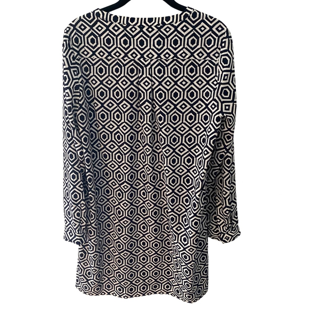 Gap Navy and White Geometric Dress - Picture 2 of 10